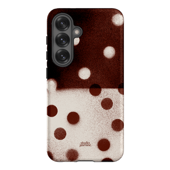 Espresso Polka Dot Printed Phone Cases Samsung Galaxy S25 / Armoured by Jasmine Dowling - The Dairy