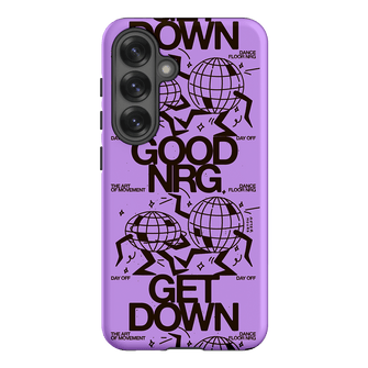 Good Energy in Purple Printed Phone Cases Samsung Galaxy S25 / Armoured by After Hours - The Dairy