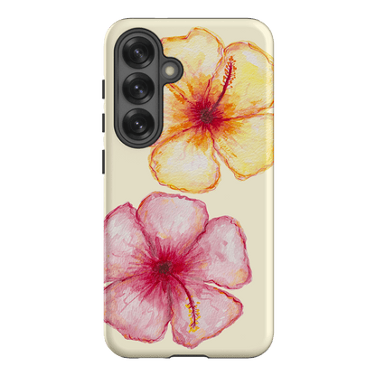 Hibiscus Flower Yellow Printed Phone Cases Samsung Galaxy S25 / Armoured by BG. Studio - The Dairy