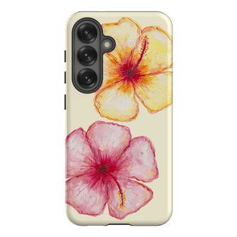 Hibiscus Flower Yellow Printed Phone Cases Samsung Galaxy S25 / Armoured by BG. Studio - The Dairy
