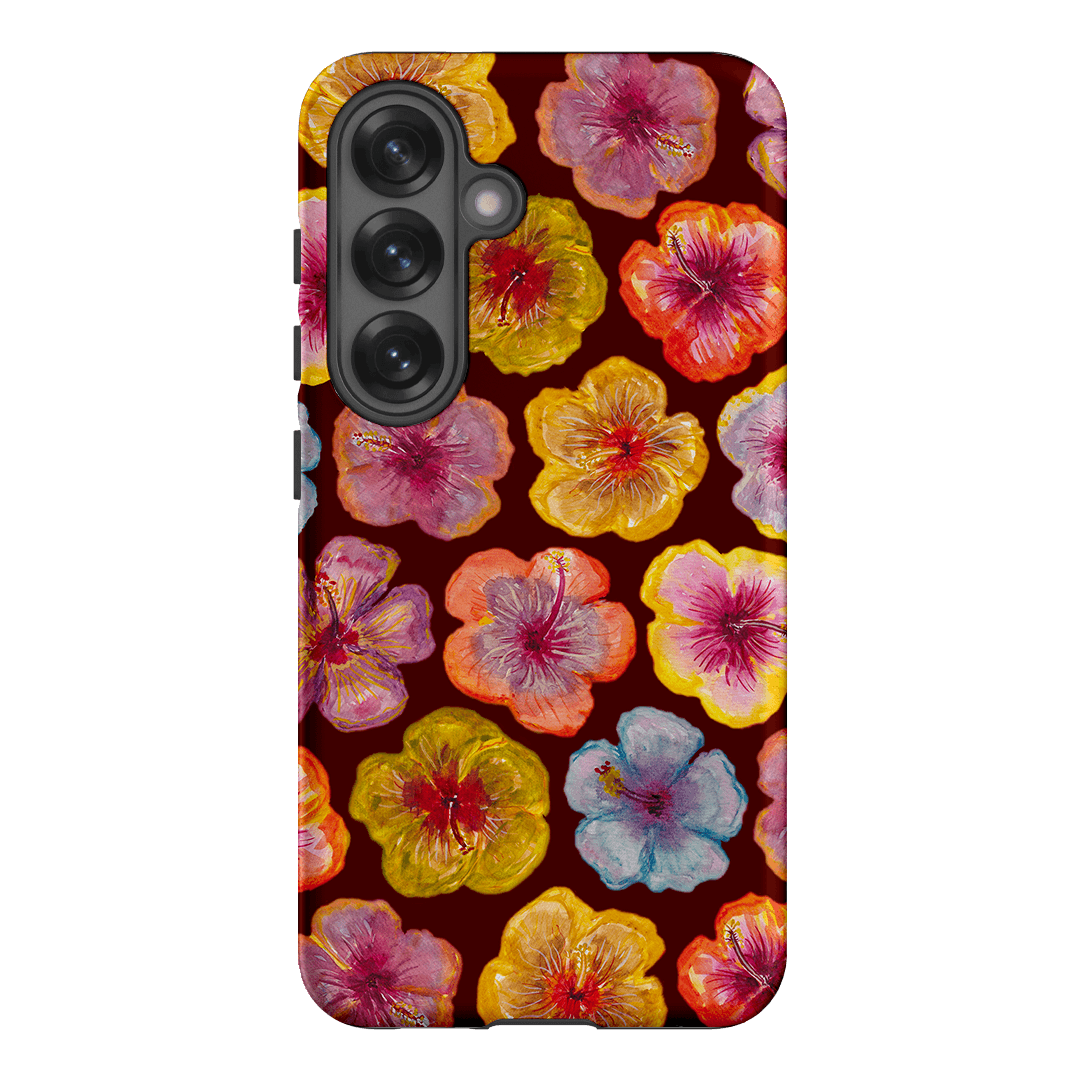 Hibiscus Holiday Rouge Printed Phone Cases Samsung Galaxy S25 / Armoured by BG. Studio - The Dairy