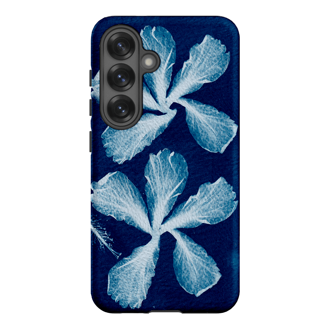 Hibiscus Cyanotype Printed Phone Cases Samsung Galaxy S25 / Armoured by Sally Hungerford - The Dairy