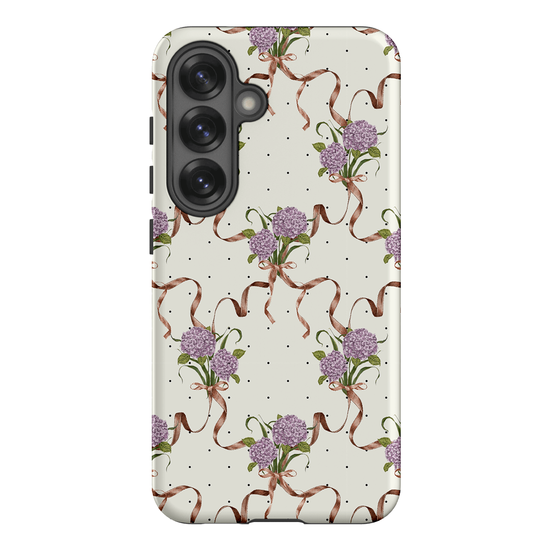 Hydrangea Ribbon Printed Phone Cases Samsung Galaxy S25 / Armoured by Veronica Tucker - The Dairy