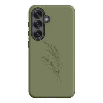 Khaki Wattle Printed Phone Cases Samsung Galaxy S25 / Armoured by Typoflora - The Dairy