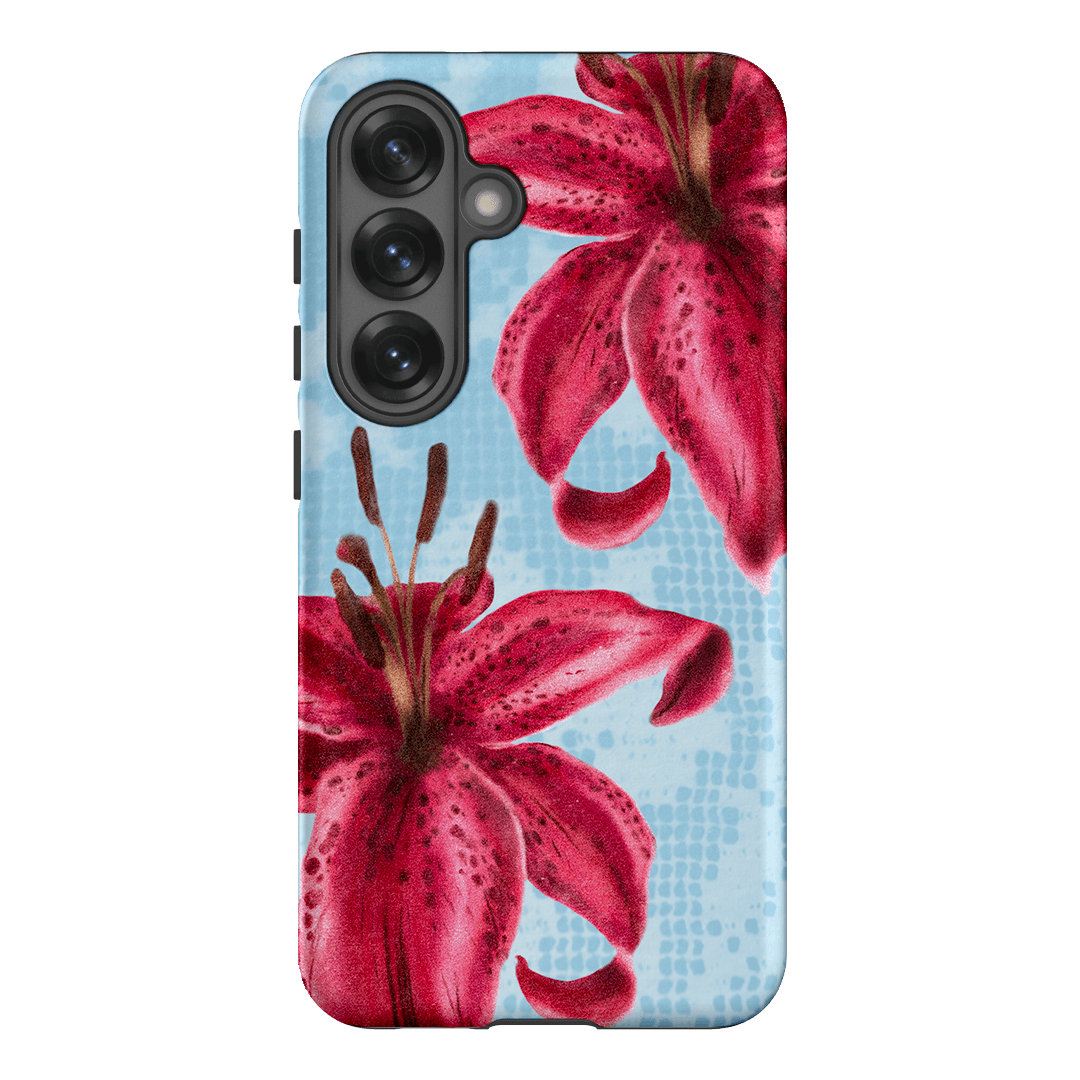 Lillies Printed Phone Cases Samsung Galaxy S25 / Armoured by Sally Hungerford - The Dairy