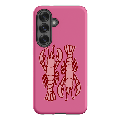 Lobster Love Pink Printed Phone Cases Samsung Galaxy S25 / Armoured by The Dairy - The Dairy