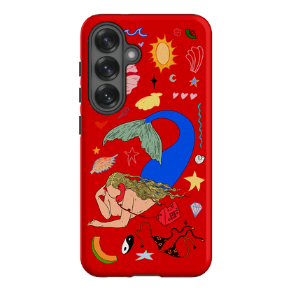 Mermaid Salad Scarlet Printed Phone Cases Samsung Galaxy S25 / Armoured by Easty Beasty - The Dairy
