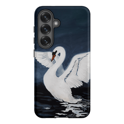 Midnight Swan Printed Phone Cases Samsung Galaxy S25 / Armoured by Lisa Hu - The Dairy