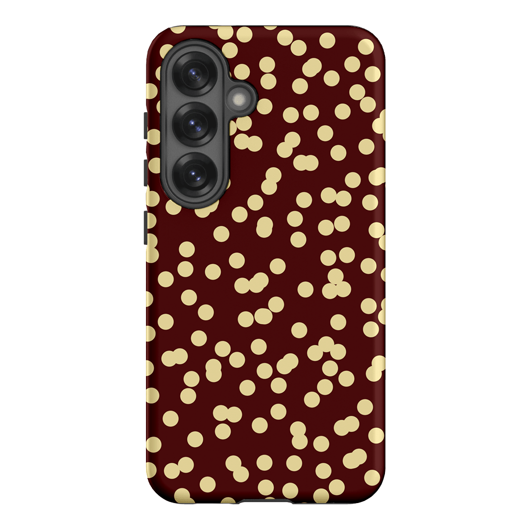Mini Confetti Burgundy Butter Printed Phone Cases Samsung Galaxy S25 / Armoured by Veronica Tucker - The Dairy