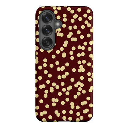 Mini Confetti Burgundy Butter Printed Phone Cases Samsung Galaxy S25 / Armoured by Veronica Tucker - The Dairy