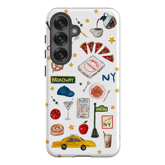 NYC White Printed Phone Cases Samsung Galaxy S25 / Armoured by BG. Studio - The Dairy