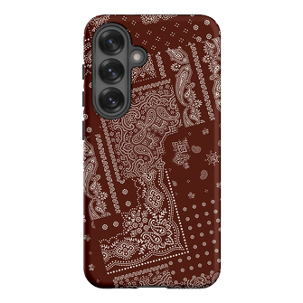 Paisley Cinnamon Printed Phone Cases Samsung Galaxy S25 / Armoured by The Dairy - The Dairy
