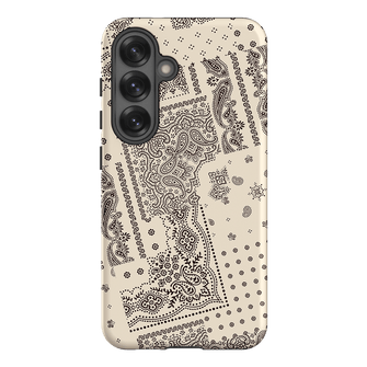 Paisley Ecru Printed Phone Cases Samsung Galaxy S25 / Armoured by The Dairy - The Dairy