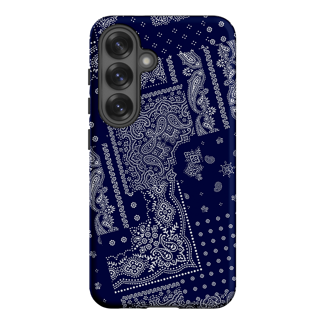 Paisley Indigo Printed Phone Cases Samsung Galaxy S25 / Armoured by The Dairy - The Dairy
