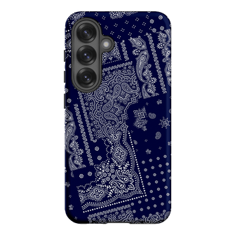 Paisley Indigo Printed Phone Cases Samsung Galaxy S25 / Armoured by The Dairy - The Dairy