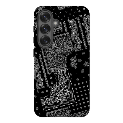 Paisley Noir Printed Phone Cases Samsung Galaxy S25 / Armoured by The Dairy - The Dairy