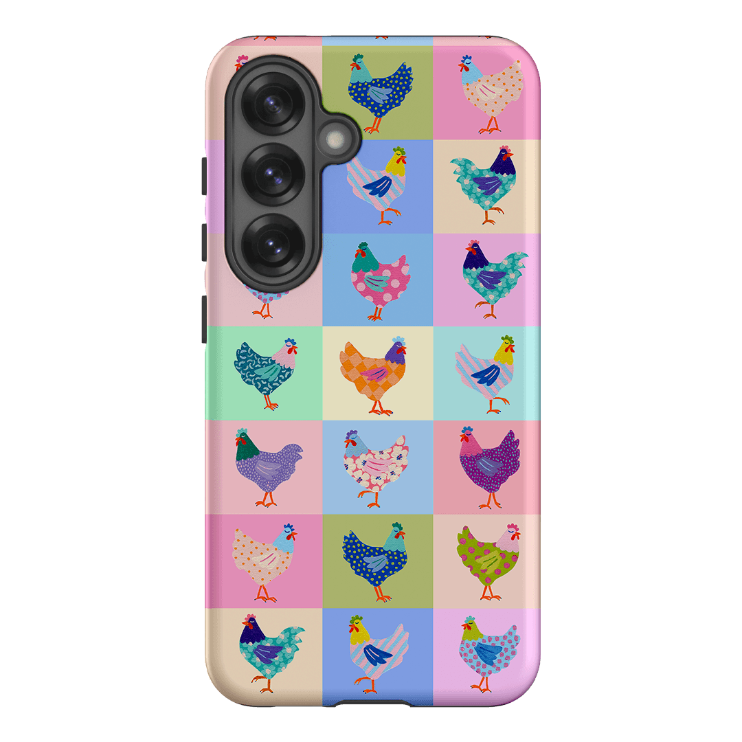Pastel Chickens Printed Phone Cases Samsung Galaxy S25 / Armoured by Kayla Henley - The Dairy