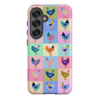 Pastel Chickens Printed Phone Cases Samsung Galaxy S25 / Armoured by Kayla Henley - The Dairy