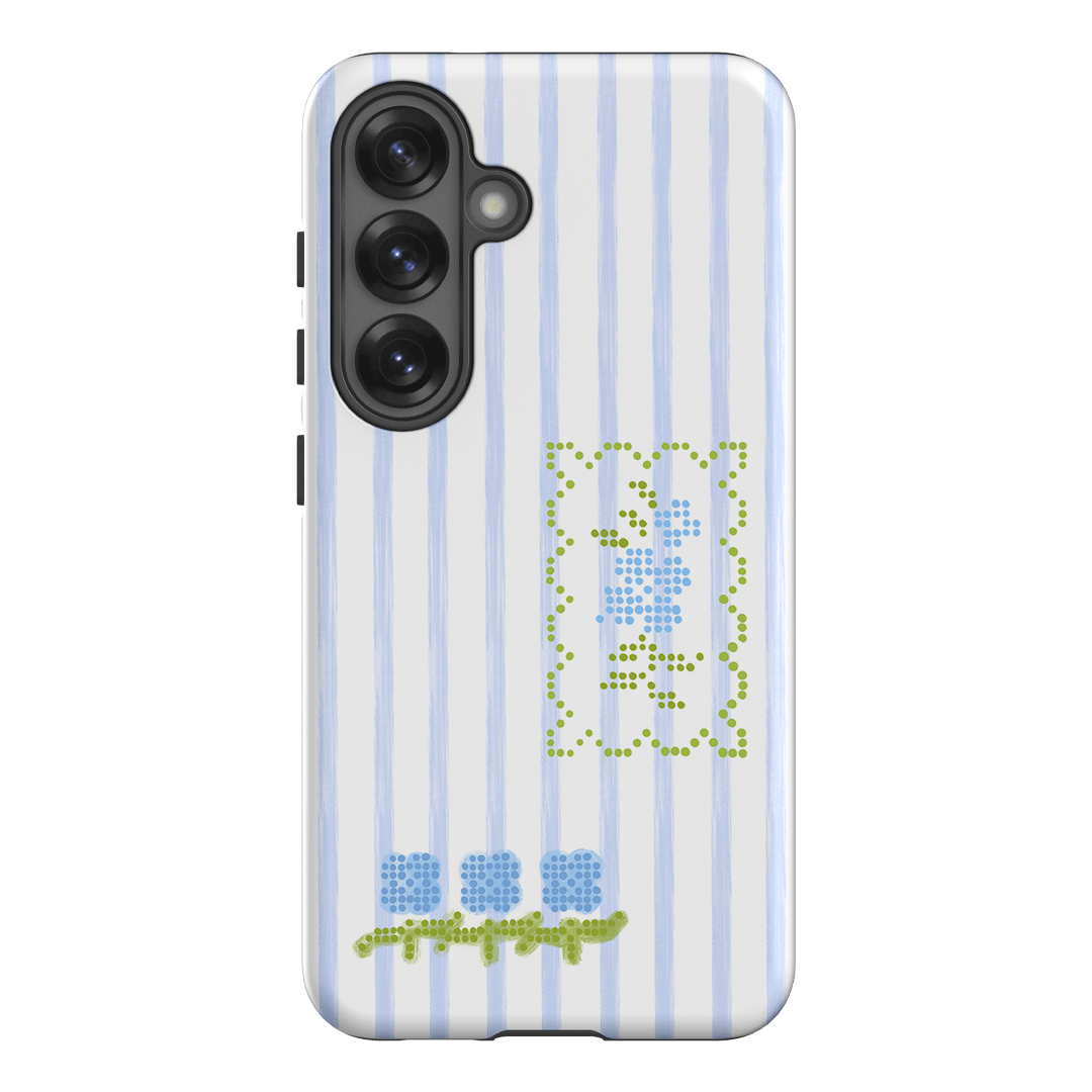 Patchwork Blue Printed Phone Cases Samsung Galaxy S25 / Armoured by Kayla Carr - The Dairy