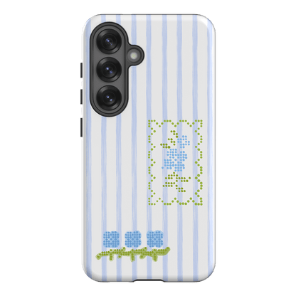 Patchwork Blue Printed Phone Cases Samsung Galaxy S25 / Armoured by Kayla Carr - The Dairy