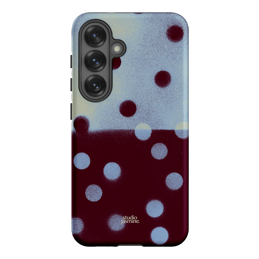 Plum Polka Dot Printed Phone Cases Samsung Galaxy S25 / Armoured by Jasmine Dowling - The Dairy