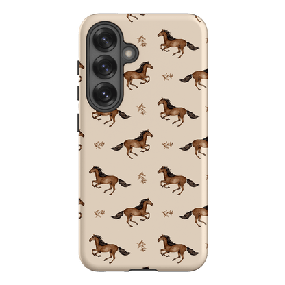 Running Horse Printed Phone Cases Samsung Galaxy S25 / Armoured by Kasiags Art - The Dairy
