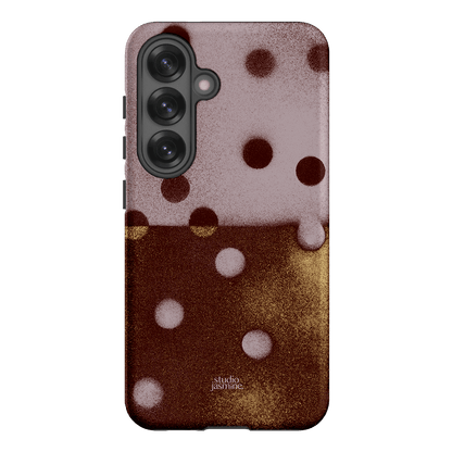 Rust Polka Dot Printed Phone Cases Samsung Galaxy S25 / Armoured by Jasmine Dowling - The Dairy
