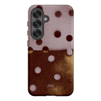 Rust Polka Dot Printed Phone Cases Samsung Galaxy S25 / Armoured by Jasmine Dowling - The Dairy