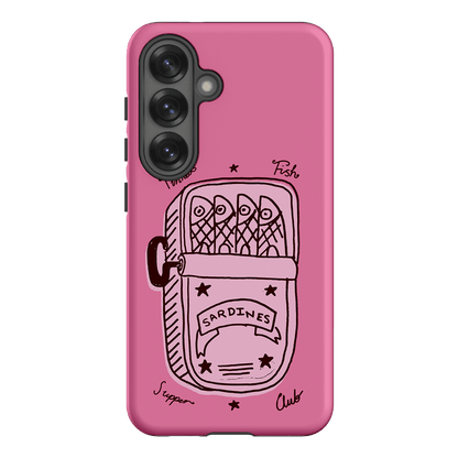 Sardine Social Pink Printed Phone Cases Samsung Galaxy S25 / Armoured by The Dairy - The Dairy