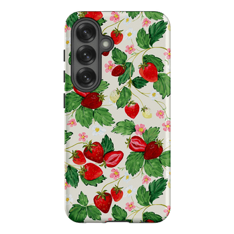 Strawberry Patch Printed Phone Cases Samsung Galaxy S25 / Armoured by Ellie Mae - The Dairy