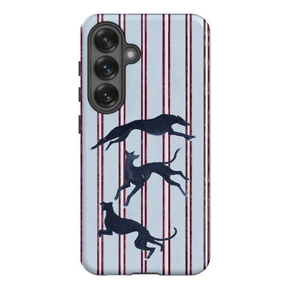 Stripey Hounds Printed Phone Cases Samsung Galaxy S25 / Armoured by Lisa Hu - The Dairy
