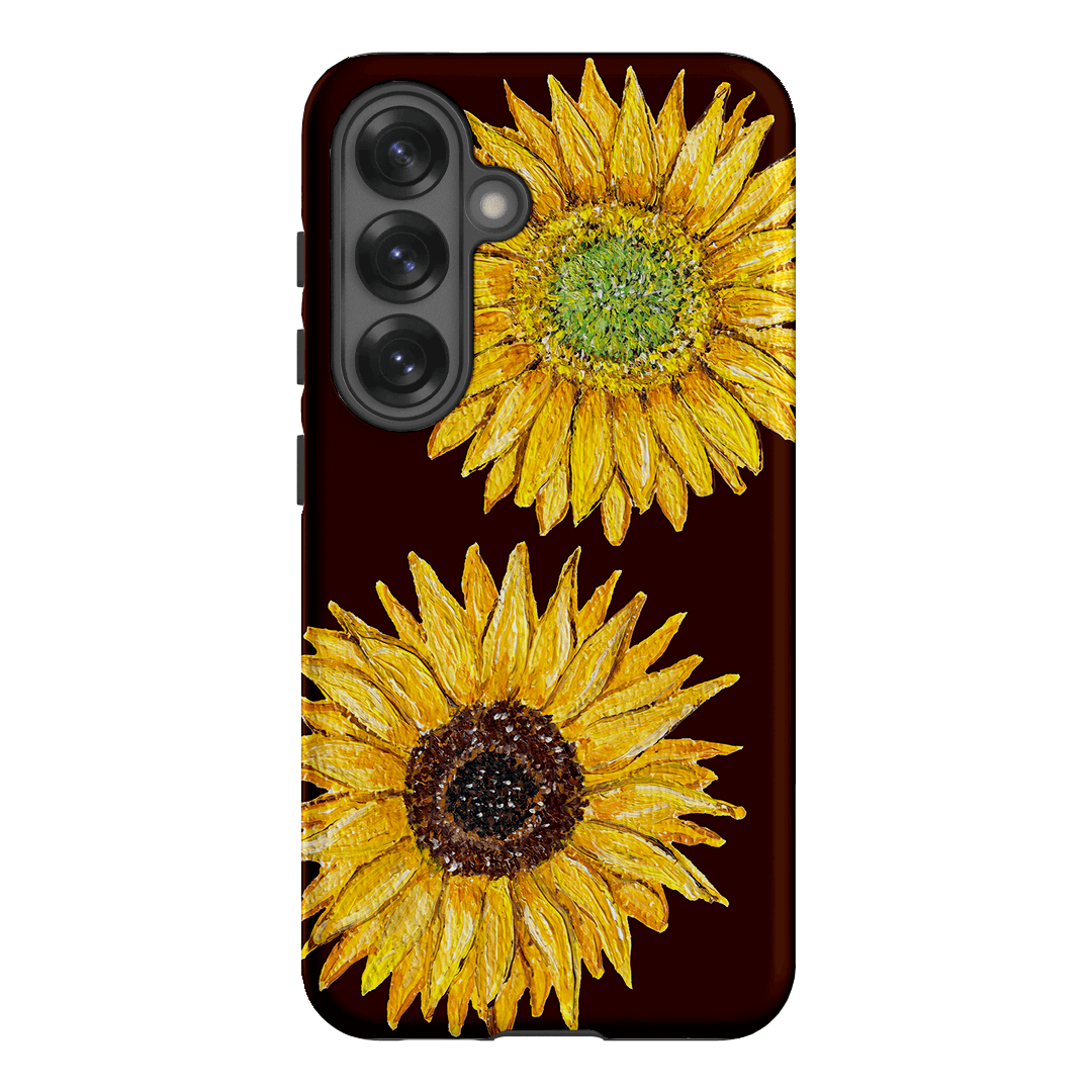 Sunflower Brown Printed Phone Cases Samsung Galaxy S25 / Armoured by BG. Studio - The Dairy