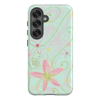 Swirl Blue Printed Phone Cases Samsung Galaxy S25 / Armoured by Kayla Carr - The Dairy