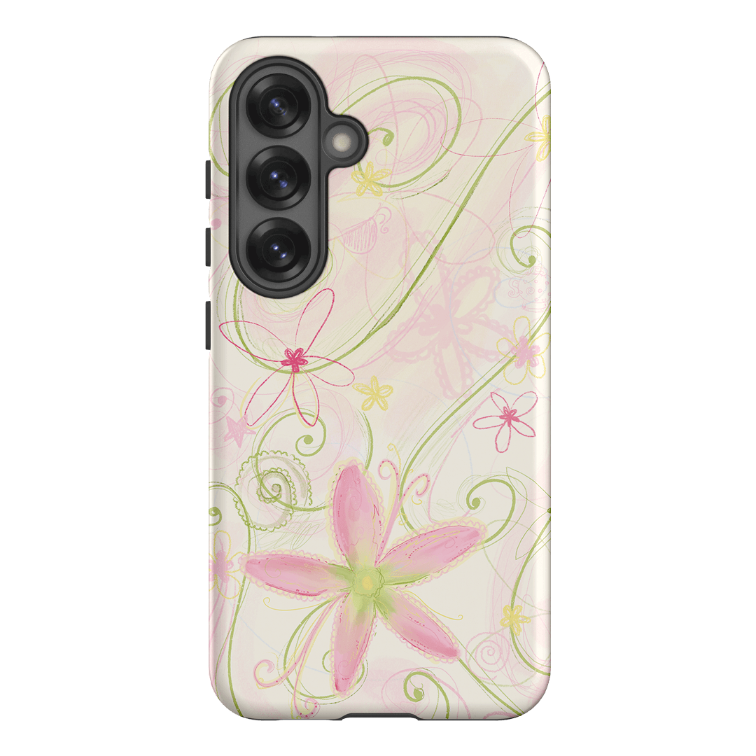 Swirl Pink Printed Phone Cases Samsung Galaxy S25 / Armoured by Kayla Carr - The Dairy