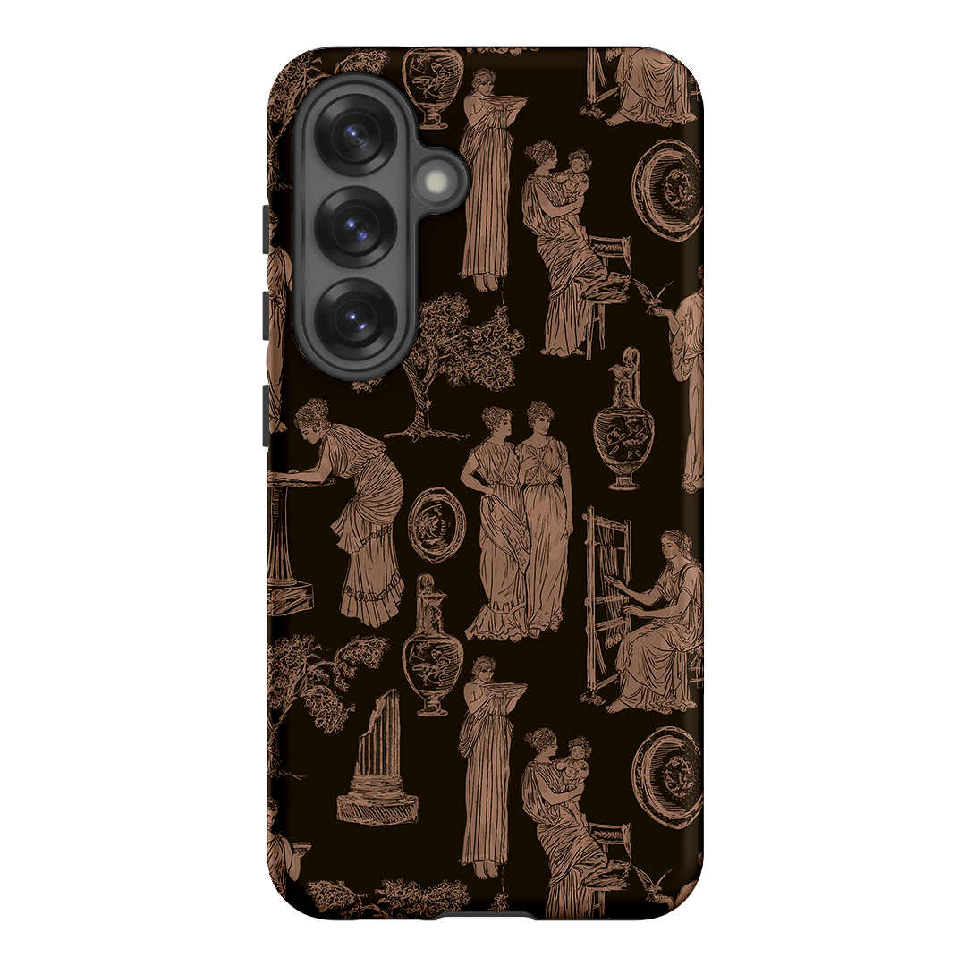 Symposium Burnt Umber Printed Phone Cases Samsung Galaxy S25 / Armoured by Veronica Tucker - The Dairy