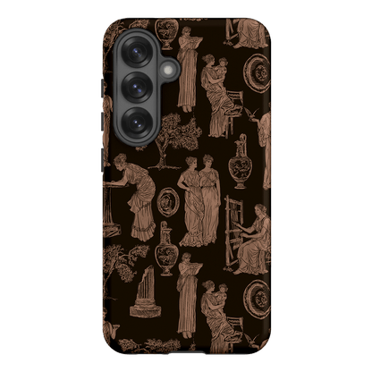 Symposium Burnt Umber Printed Phone Cases Samsung Galaxy S25 / Armoured by Veronica Tucker - The Dairy