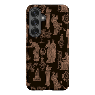 Symposium Burnt Umber Printed Phone Cases Samsung Galaxy S25 / Armoured by Veronica Tucker - The Dairy