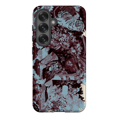 Tippi Blue Printed Phone Cases Samsung Galaxy S25 / Armoured by Desmond & Dempsey - The Dairy