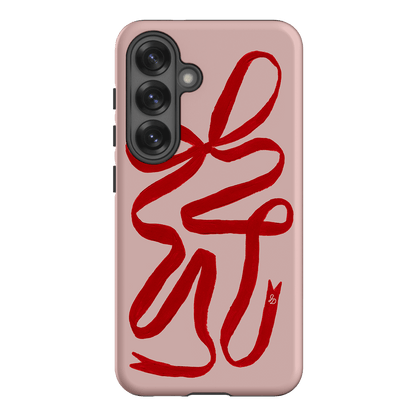 Valentine Ribbon Printed Phone Cases Samsung Galaxy S25 / Armoured by Jasmine Dowling - The Dairy