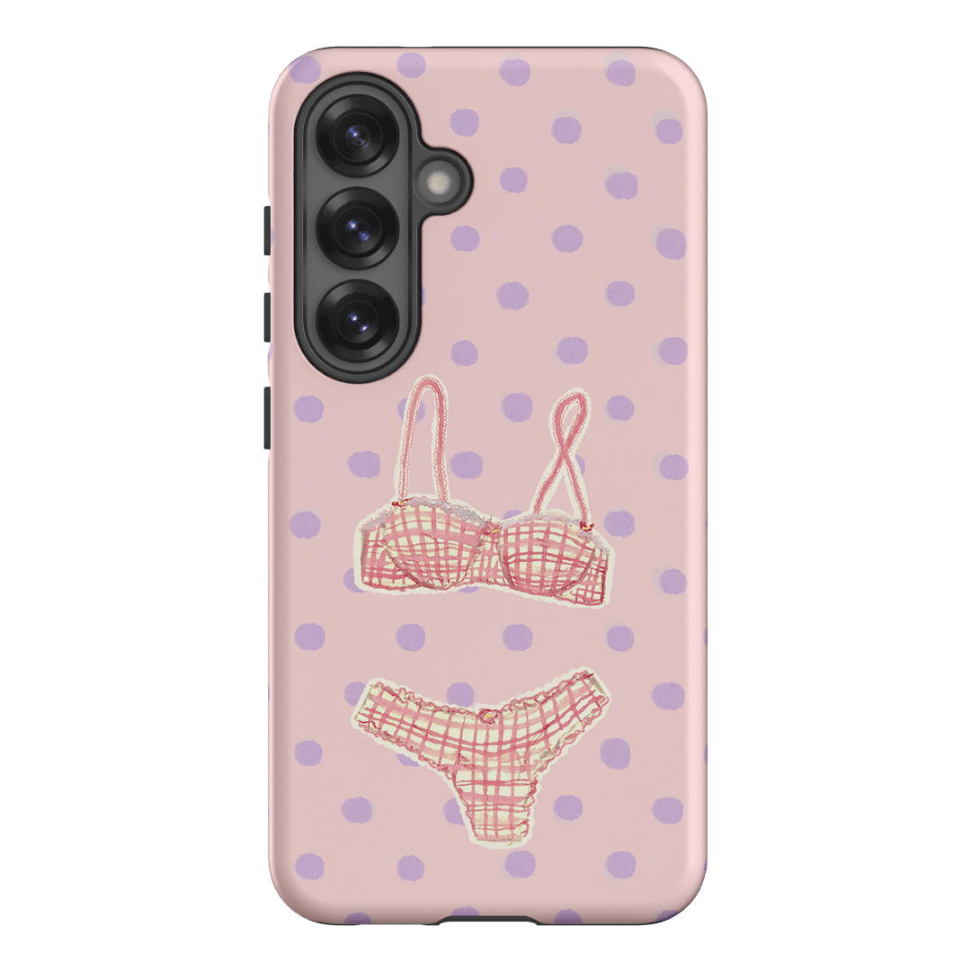 Vintage Gingham Printed Phone Cases Samsung Galaxy S25 / Armoured by Kayla Carr - The Dairy