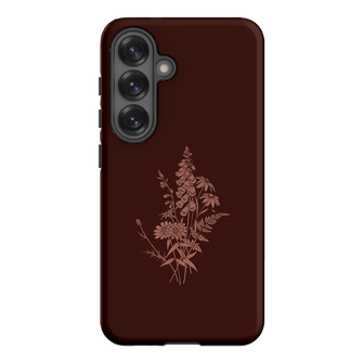 Wildflowers Mocha Printed Phone Cases Samsung Galaxy S25 / Armoured by Typoflora - The Dairy