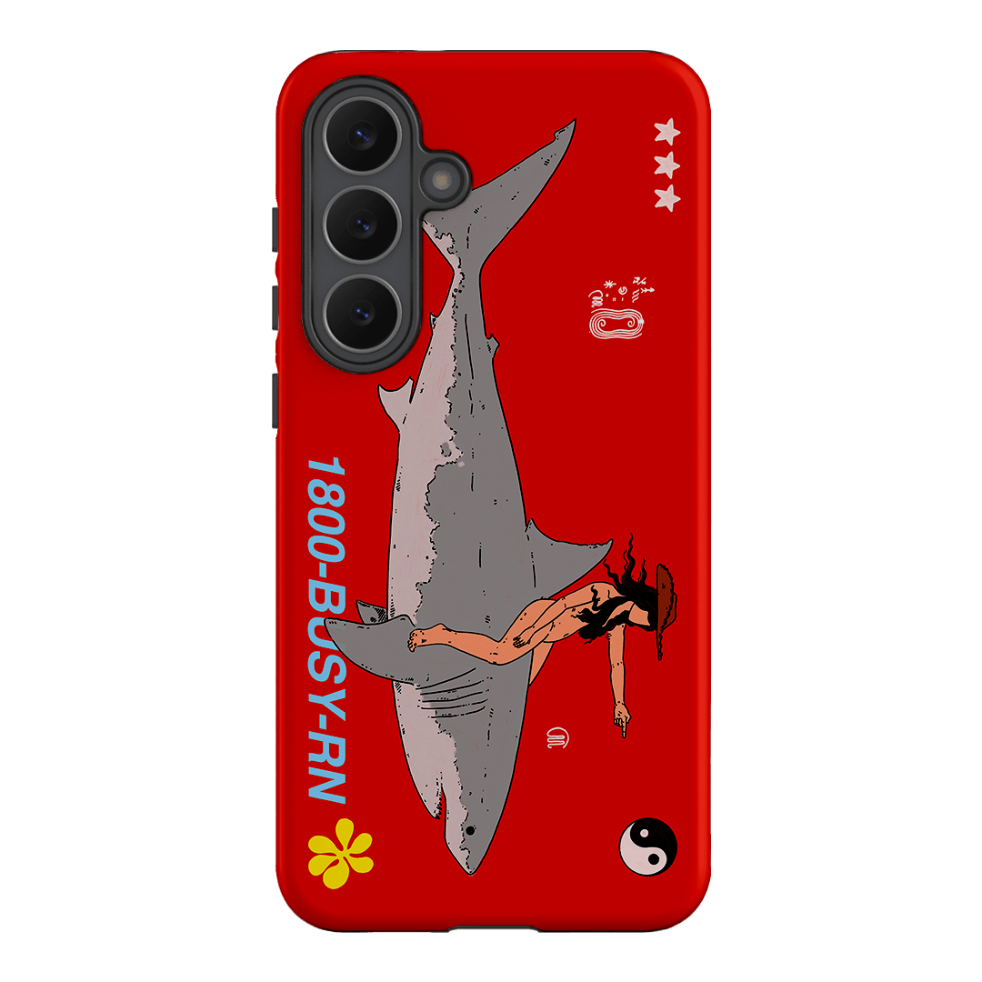 1800-Busy Rn in Red Printed Phone Cases Samsung Galaxy S25 FE / Armoured by Easty Beasty - The Dairy