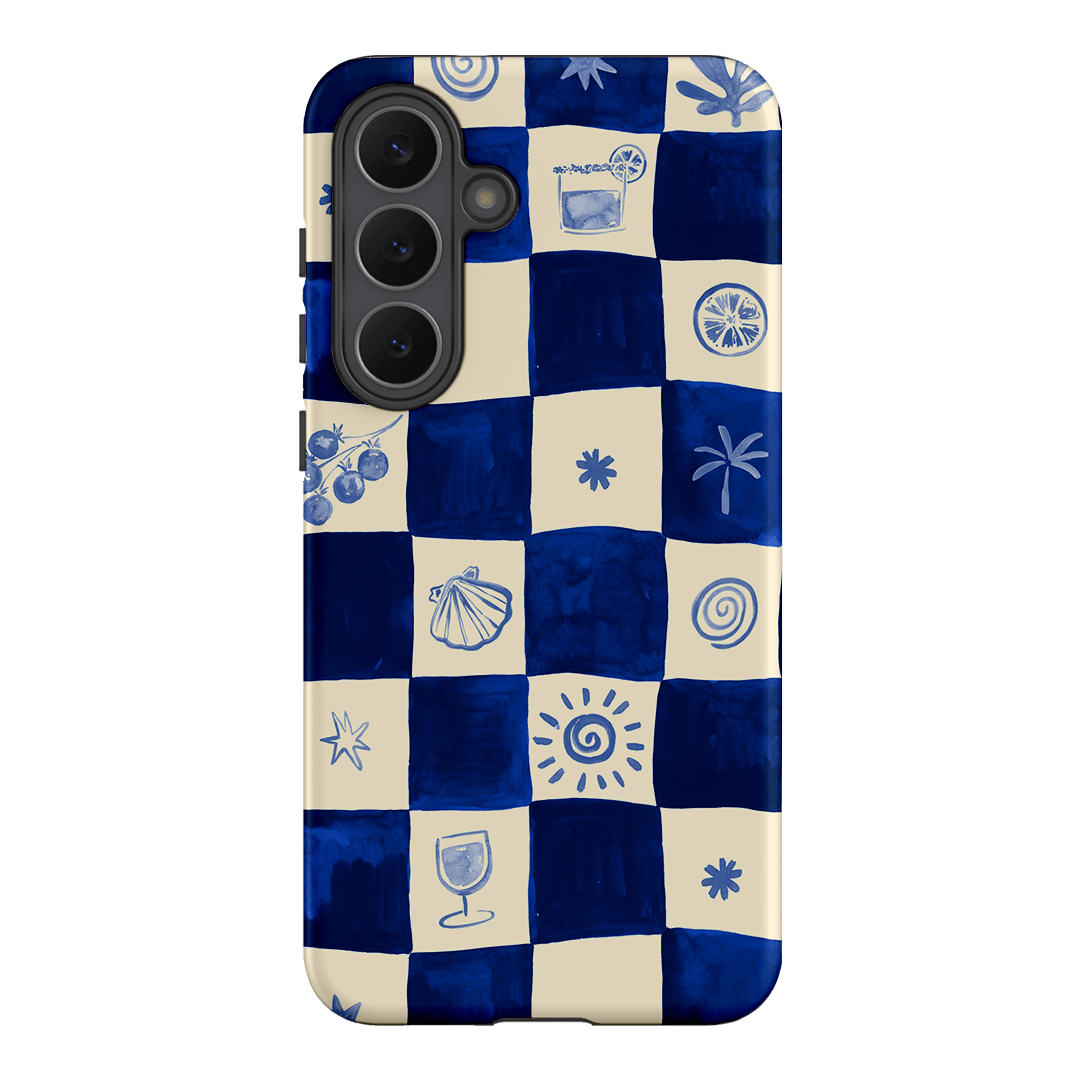 Afternoon Mezze Azure Printed Phone Cases Samsung Galaxy S25 FE / Armoured by Charlie Taylor - The Dairy