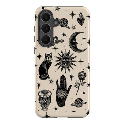Astro Flash Beige Printed Phone Cases Samsung Galaxy S25 FE / Armoured by Veronica Tucker - The Dairy