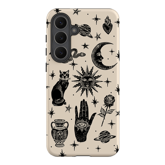 Astro Flash Beige Printed Phone Cases Samsung Galaxy S25 FE / Armoured by Veronica Tucker - The Dairy