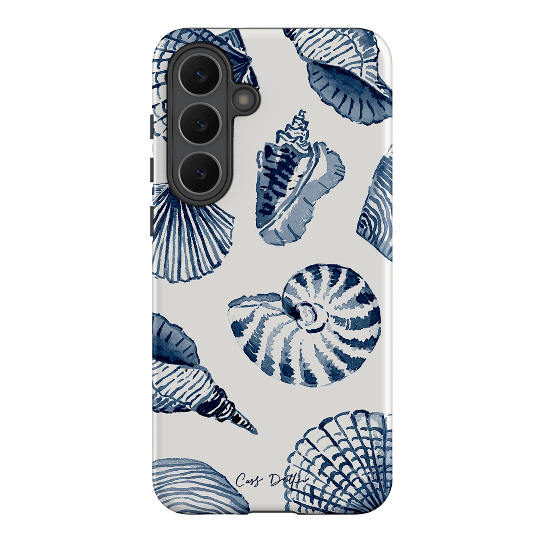 Blue Shells Printed Phone Cases Samsung Galaxy S25 FE / Armoured by Cass Deller - The Dairy
