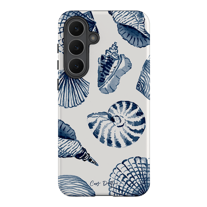 Blue Shells Printed Phone Cases Samsung Galaxy S25 FE / Armoured by Cass Deller - The Dairy