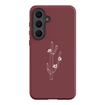 Cactus Flower Printed Phone Cases Samsung Galaxy S25 FE / Armoured by Typoflora - The Dairy