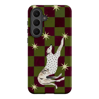 Check Greyhound Green Printed Phone Cases Samsung Galaxy S25 FE / Armoured by Lisa Hu - The Dairy