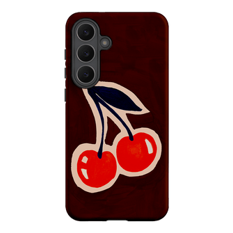 Cherries Printed Phone Cases Samsung Galaxy S25 FE / Armoured by Studio Bon - The Dairy